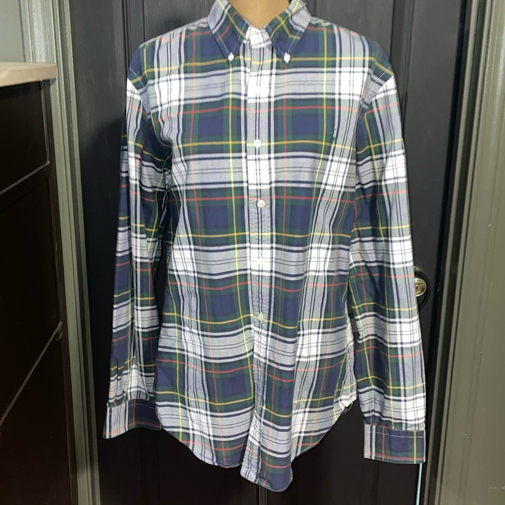 Ralph Lauren slim fit plaid long sleeve